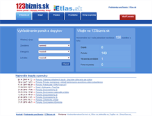Tablet Screenshot of 123biznis.etlas.sk